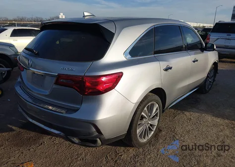 2017 Acura Mdx Technology Package z USA, uszkodzony, nr VIN 5J8YD3H53HL000482